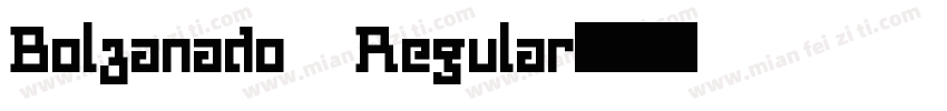 Bolzanado Regular字体转换